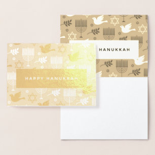 Happy Hanukkah Foil Card