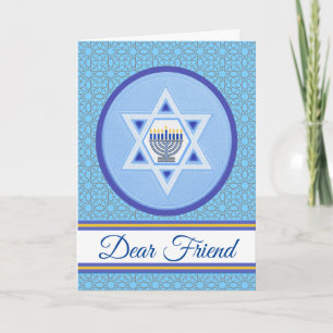 Happy Hanukkah for a Dear Friend Add a Name Card