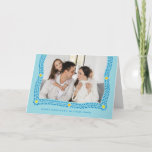 Happy Hanukkah Frame of Light Photo Holiday Card<br><div class="desc">A white laurel leaves and points of light frame your photo for a classic Hanukkah card. Don't forget to personalize this folded card with your names and personal message!</div>