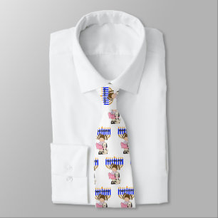 Happy Hanukkah Friends Neck Tie