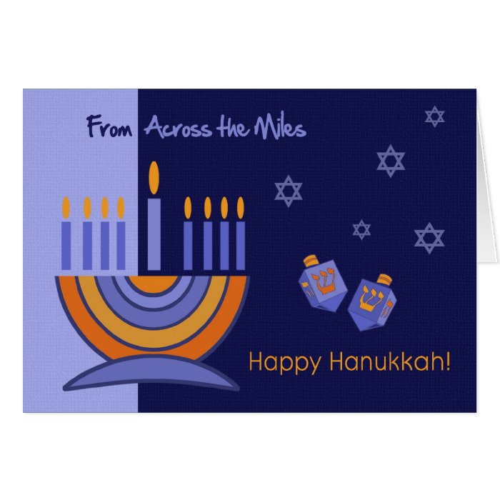 Happy Hanukkah Across the Miles Cards