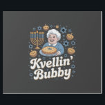 Happy Hanukkah Funny Jewish Holiday Kvellin Bubby Wrapping Paper<br><div class="desc">Jewish grandmother humor,  kvelling Bubby,  proud Jewish grandma,  Hanukkah 2025,  Jewish family pride,  Bubby celebration,  menorah joy,  cultural appreciation,  Jewish holiday 2025</div>