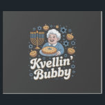 Happy Hanukkah Funny Jewish Holiday Kvellin Bubby Wrapping Paper<br><div class="desc">Jewish grandmother humor,  kvelling Bubby,  proud Jewish grandma,  Hanukkah 2025,  Jewish family pride,  Bubby celebration,  menorah joy,  cultural appreciation,  Jewish holiday 2025</div>