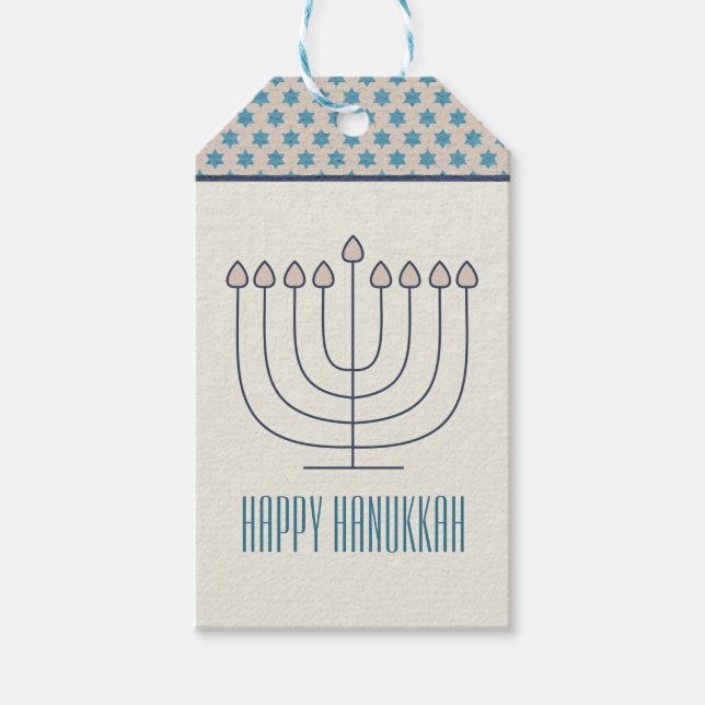 Happy Hanukkah Gift Tag (Front)