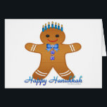 Happy Hanukkah Gingerbread Man Menorah<br><div class="desc">You are viewing The Lee Hiller Design Collection. Apparel,  Gifts & Collectibles Lee Hiller Photography or Digital Art Collection. You can view her Nature photography at http://HikeOurPlanet.com/ and follow her hiking blog within Hot Springs National Park.</div>