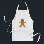 Happy Hanukkah Gingerbread Man Menorah Adult Apron<br><div class="desc">You are viewing The Lee Hiller Design Collection. Apparel,  Gifts & Collectibles Lee Hiller Photography or Digital Art Collection. You can view her Nature photography at http://HikeOurPlanet.com/ and follow her hiking blog within Hot Springs National Park.</div>