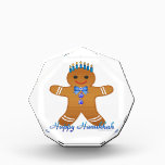 Happy Hanukkah Gingerbread Man Menorah Award<br><div class="desc">You are viewing The Lee Hiller Design Collection. Apparel,  Gifts & Collectibles Lee Hiller Photography or Digital Art Collection. You can view her Nature photography at http://HikeOurPlanet.com/ and follow her hiking blog within Hot Springs National Park.</div>