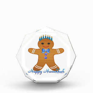 Happy Hanukkah Gingerbread Man Menorah Award