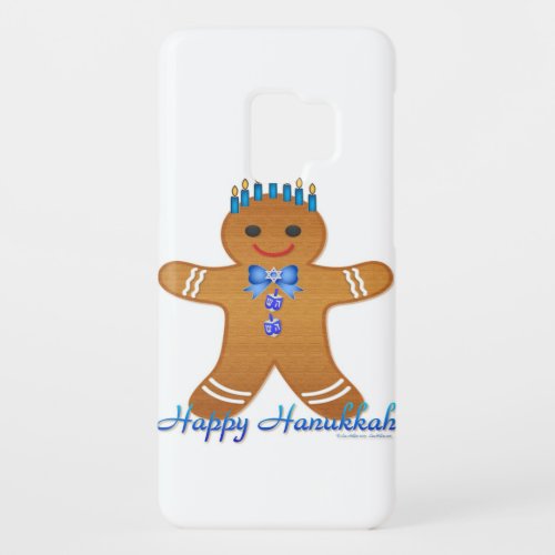 Happy Hanukkah Gingerbread Man Menorah Case_Mate Samsung Galaxy S9 Case