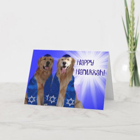 Happy Hanukkah Glow Holiday Card