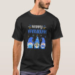 Happy Hanukkah Gnome Menorah Dreidel Christmas Xma T-Shirt<br><div class="desc">Happy Hanukkah Gnome Menorah Dreidel Christmas Xma</div>