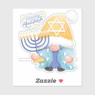 Happy hanukkah gnome sticker