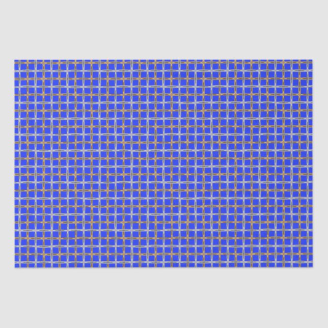 Happy Hanukkah Gold and Silver Laced Tissue Paper (Front)