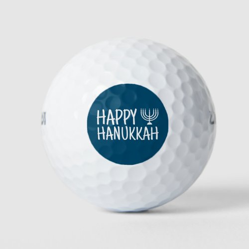Happy Hanukkah Golf Balls