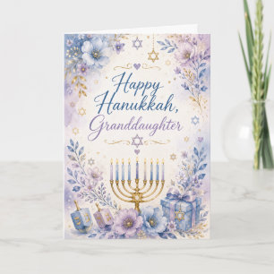 Happy Hanukkah Granddaughter Card