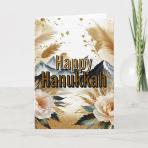 Happy Hanukkah Greeting Card - Modern Simple Cute