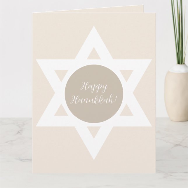 Happy Hanukkah Greetings Card (Front)