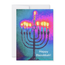 Happy Hanukkah! Gretting or thank you card.