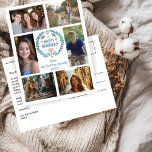 HAPPY HANUKKAH Hand-Drawn CUSTOM 6 PHOTO Holiday Postcard<br><div class="desc">Hope you like this holiday design. Click "personalize" to edit and add your own photos and text to the front and back. Check my shop for more matching items like stickers, mugs, towels, wrapping paper as well as other holiday patterns. Thanks for shopping with me! if you'd like something custom...</div>