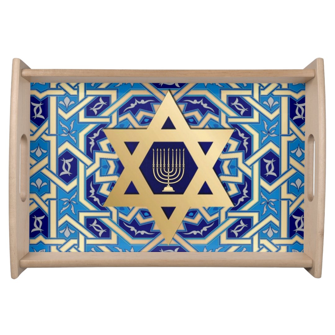 Happy Hanukkah. Hanukkah Gift Serving Tray Zazzle