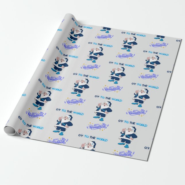 Happy Hanukkah Harry Wrapping Paper (Unrolled)