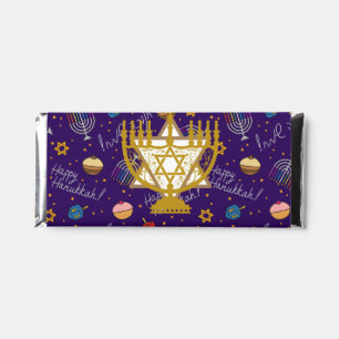 Happy Hanukkah Hershey Bar Favors