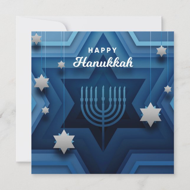 Happy Hanukkah Holiday Card (Front)