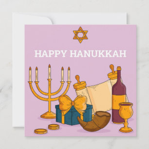 Happy Hanukkah Holiday Card