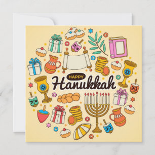 Happy Hanukkah Holiday Card