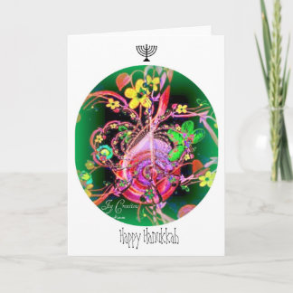 " Happy Hanukkah" Holiday Card