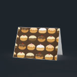 Happy Hanukkah Holiday Card<br><div class="desc">Delicious Hanukkah Donuts Greeting Card Design. EveStock Graphics & Design © All rights reserved</div>