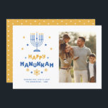 "Happy Hanukkah"  Holiday Card<br><div class="desc">Festive personalized photo Happy Hanukkah cards.</div>
