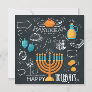 Happy Hanukkah Holiday Card