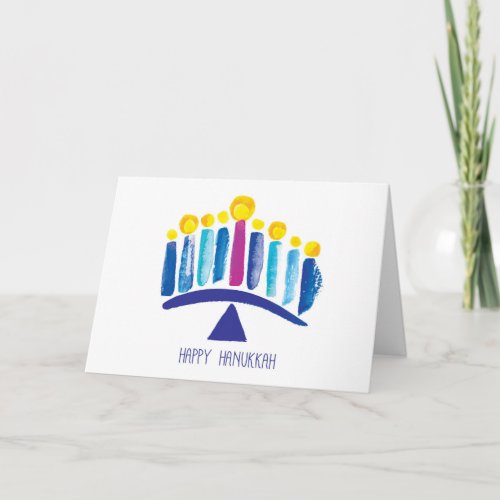 Happy Hanukkah Holiday Card