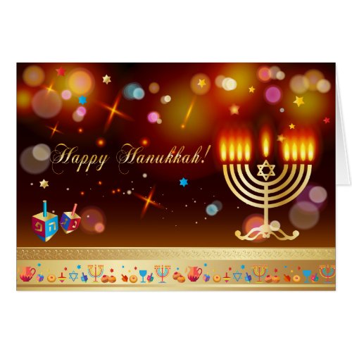 Happy Hanukkah Holiday Festival of Lights