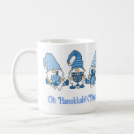 Happy Hanukkah Holiday Gnome  Coffee Mug<br><div class="desc">Did you know there were Hanukkah Gnomes? This super cute mug in blue and white is so fun for the 8 days of Hanukkah! Perfect for hot chocolate, coffee or tea with your Jelly Donuts, or fill it with Hanukkah gelt (gold foil wrapped chocolate coins), dreidels, rugelah, spicy herbal tea...</div>