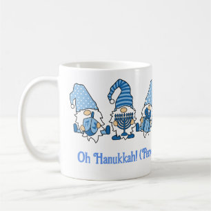 Happy Hanukkah Holiday Gnome Coffee Mug
