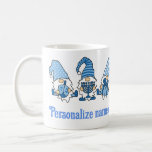 Happy Hanukkah Holiday Gnome  Coffee Mug<br><div class="desc">Did you know there were Hanukkah Gnomes? This super cute mug in blue and white is so fun for the 8 days of Hanukkah! Perfect for hot chocolate, coffee or tea with your Jelly Donuts, or fill it with Hanukkah gelt (gold foil wrapped chocolate coins), dreidels, rugelah, spicy herbal tea...</div>