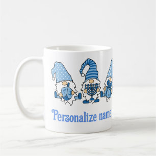 Happy Hanukkah Holiday Gnome Coffee Mug