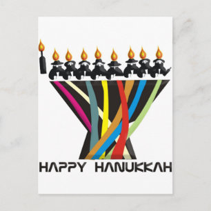 Happy Hanukkah Holiday Postcard