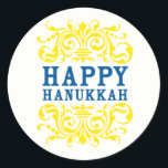 Happy Hanukkah Holiday Stickers<br><div class="desc">Happy Hanukkah!</div>