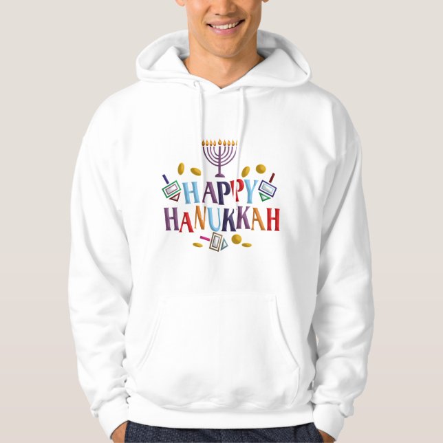 Happy Hanukkah Hoodie (Front)