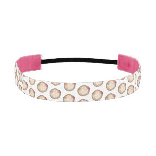 Happy Hanukkah Jelly Donut Sufganiyot Chanukah Athletic Headband