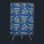 Happy Hanukkah Jewish Star Menorah Blue Tripod Lamp<br><div class="desc">Happy Hanukkah,  Menorah,  Jewish star,  blue lamp.</div>