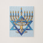 Happy Hanukkah Jigsaw Puzzle<br><div class="desc">A wonderful gift to give during hanukkah to a child, it's 110 pieces and comes in a beautiful gift box.</div>