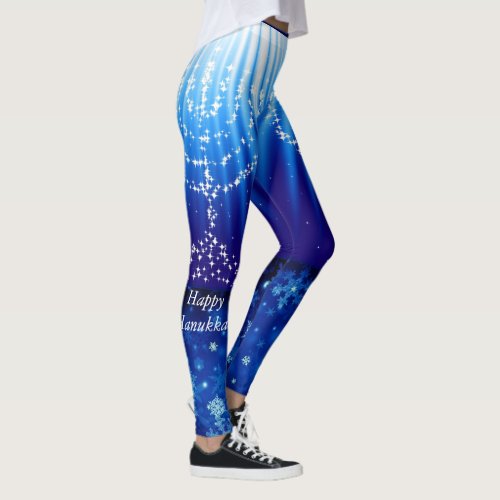 Happy Hanukkah Jogging Legging Yoga Pants