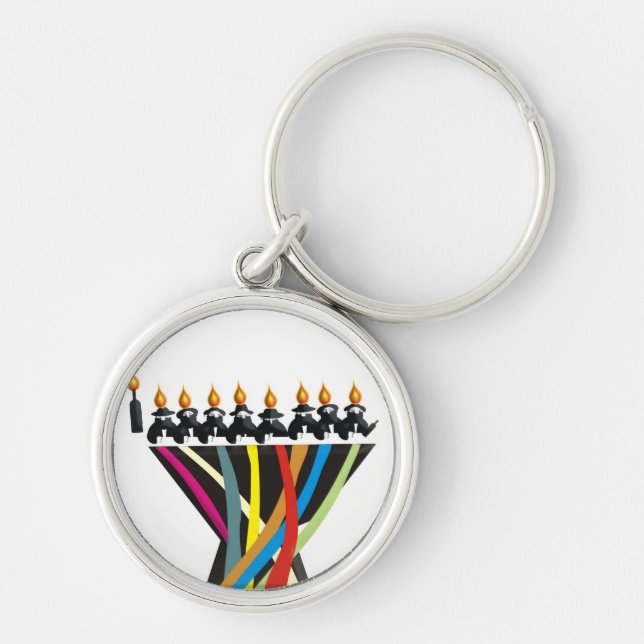 Happy Hanukkah Keychain (Front)