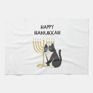 HAPPY HANUKKAH KITCHEN TOWEL