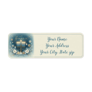 Happy Hanukkah Label