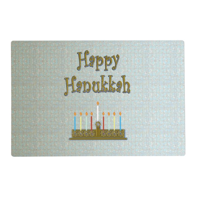 HAPPY HANUKKAH LAMINATED PLACEMATS (Front)
